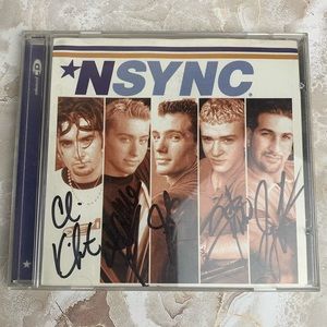 NSYNC Band Autographed CD Cover
